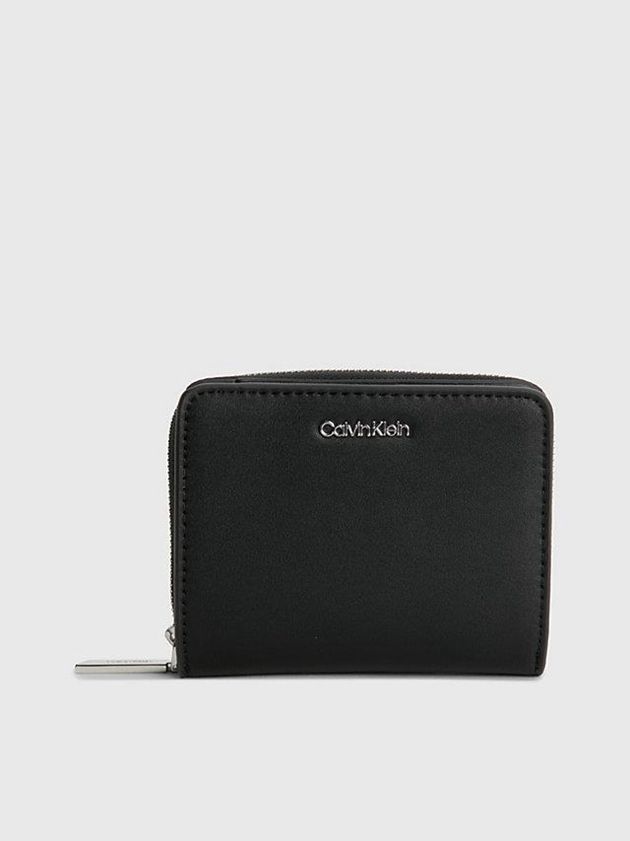 Calvin Klein USA Recycled Zip Around Womens Wallet Black 8140356-TI